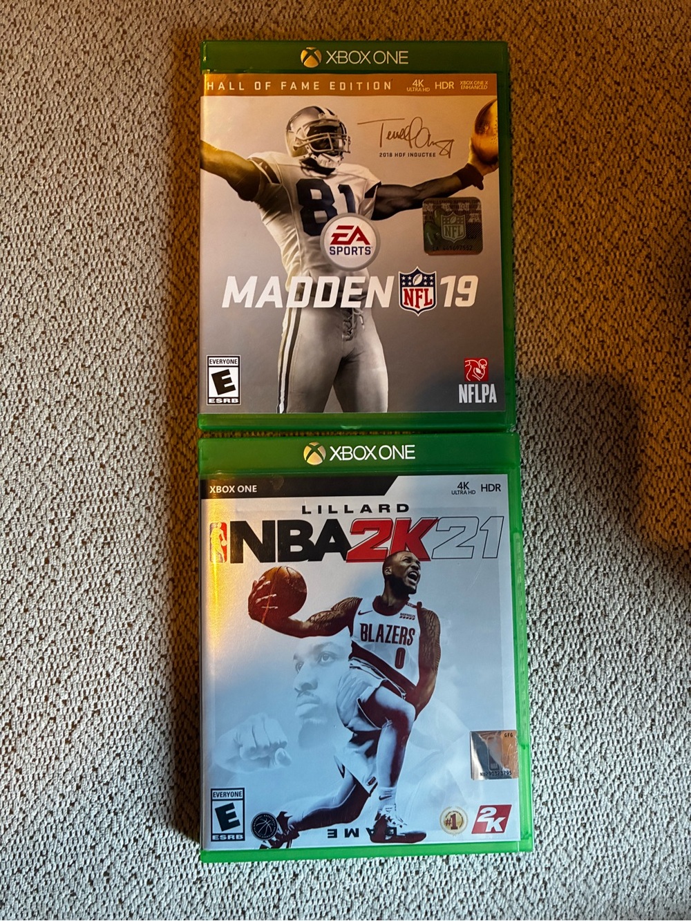 Xbox One Madden NFL 19 & NBA 2K21 Game Bundle